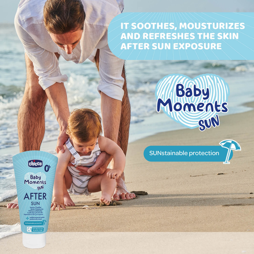 Crema protectie dupa plaja Chicco Baby Moments 150ml 0 luni+ Chicco imagine noua responsabilitatesociala.ro