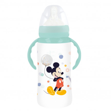 Biberon anticolici cu debit variabil si manere 360ml Disney Mickey Mouse