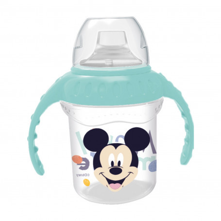 Cana 250ml cu capac si manere cioc din silicon Disney Mickey Mouse - 2 | YEO