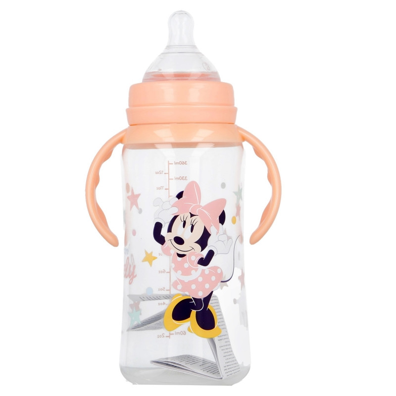 Biberon anticolici cu debit variabil si manere 360ml Disney Minnie Mouse - 2 | YEO