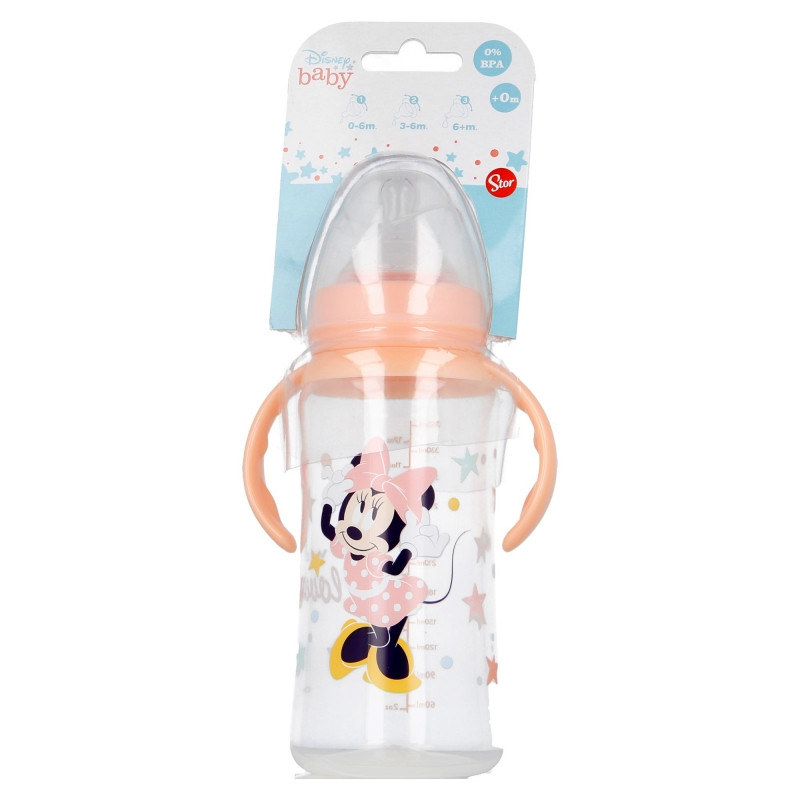 Biberon anticolici cu debit variabil si manere 360ml Disney Minnie Mouse - 3 | YEO