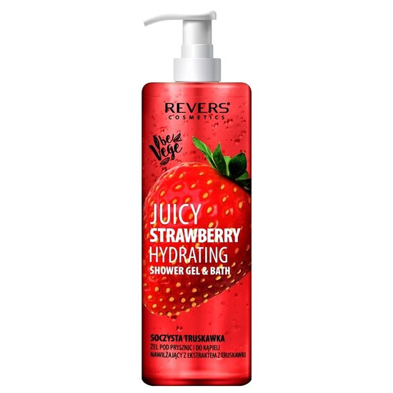 Gel de dus regenerator cu extract de capsuni Revers 400 ml