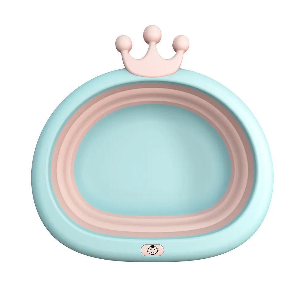 Recipient pliabil pentru clatit Little Mom Royal Blue