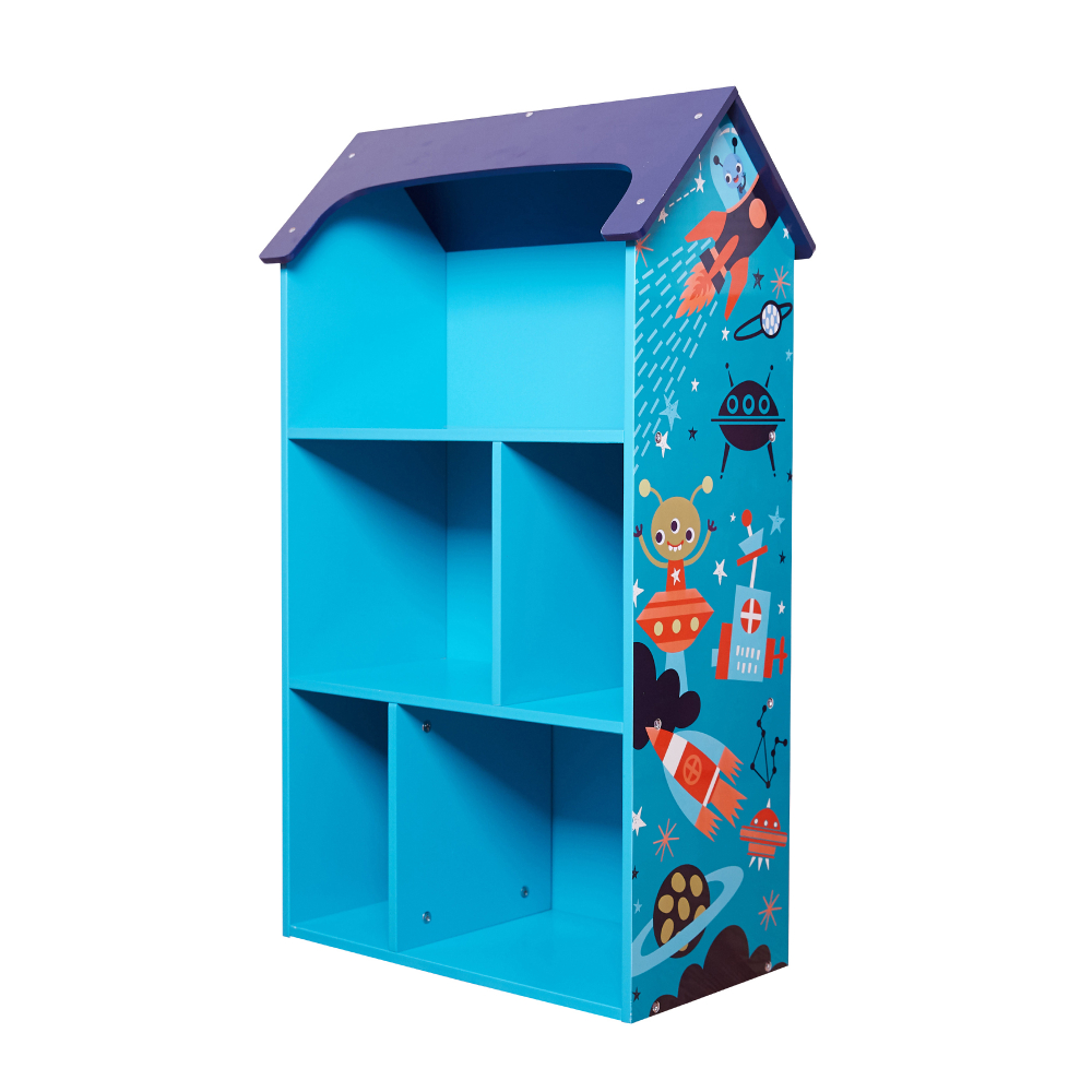 Organizator casuta din lemn Ginger Home pentru jucarii si carti Univers - 1 | YEO