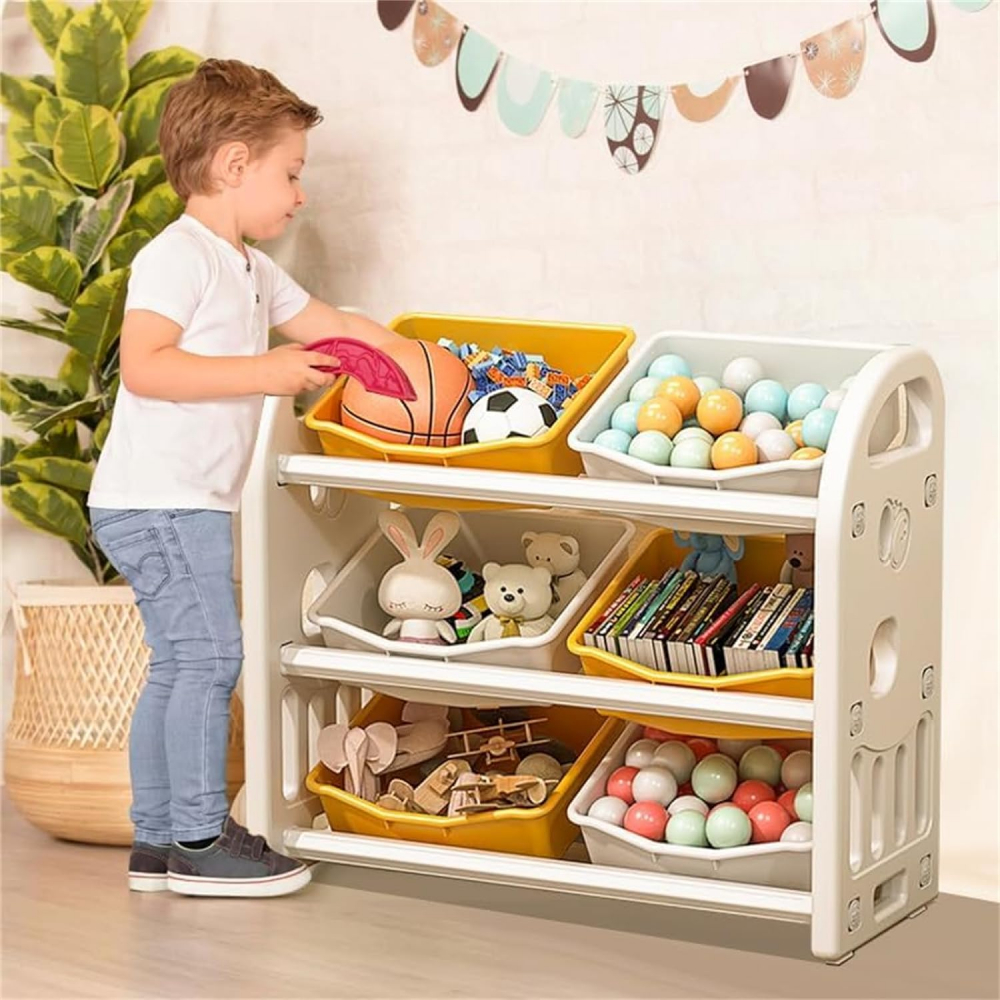 Organizator pentru jucarii Nichiduta Butterfly Yellow - 7