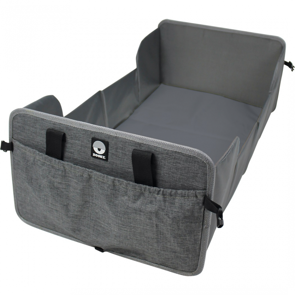 Patut pliabil compact de calatorie Dooky Traveller Grey Melange