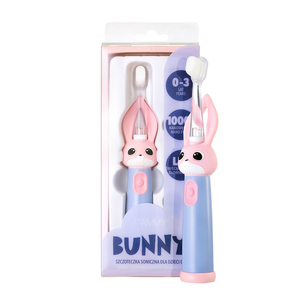 Poze Periuta de dinti electrica Vitammy Bunny Light Pink pentru copii 0-3 ani nichiduta.ro 