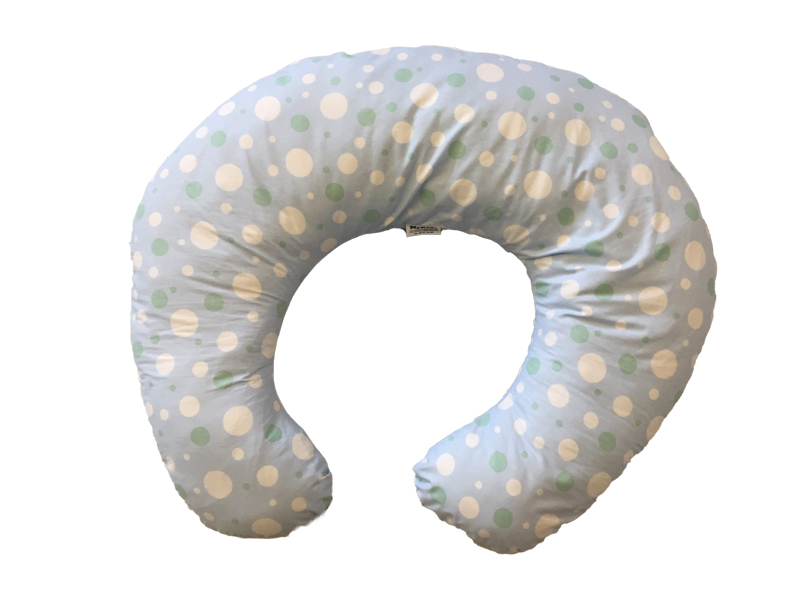 Perna de alaptare mica Dots blue