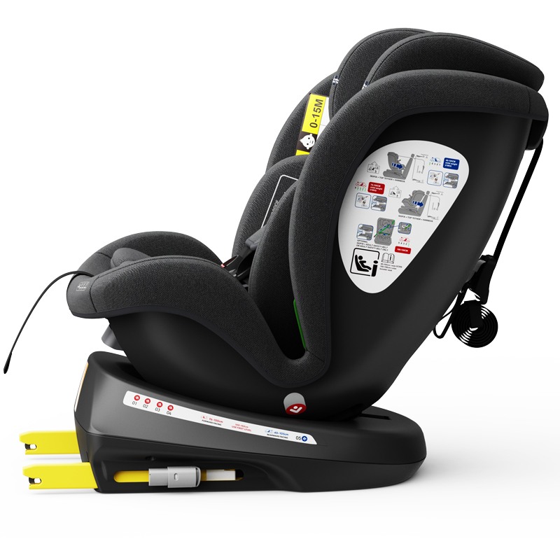 Scaun auto Tweety Plus Deluxe Buf Boof i-size rotativ 360 cu isofix 40-150 cm blackjeans - 5