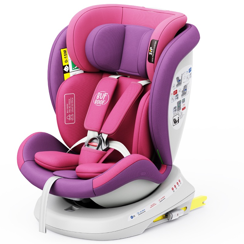 Scaun auto Tweety Plus Deluxe Buf Boof i-size rotativ 360 cu isofix 40-150 cm unicornpink