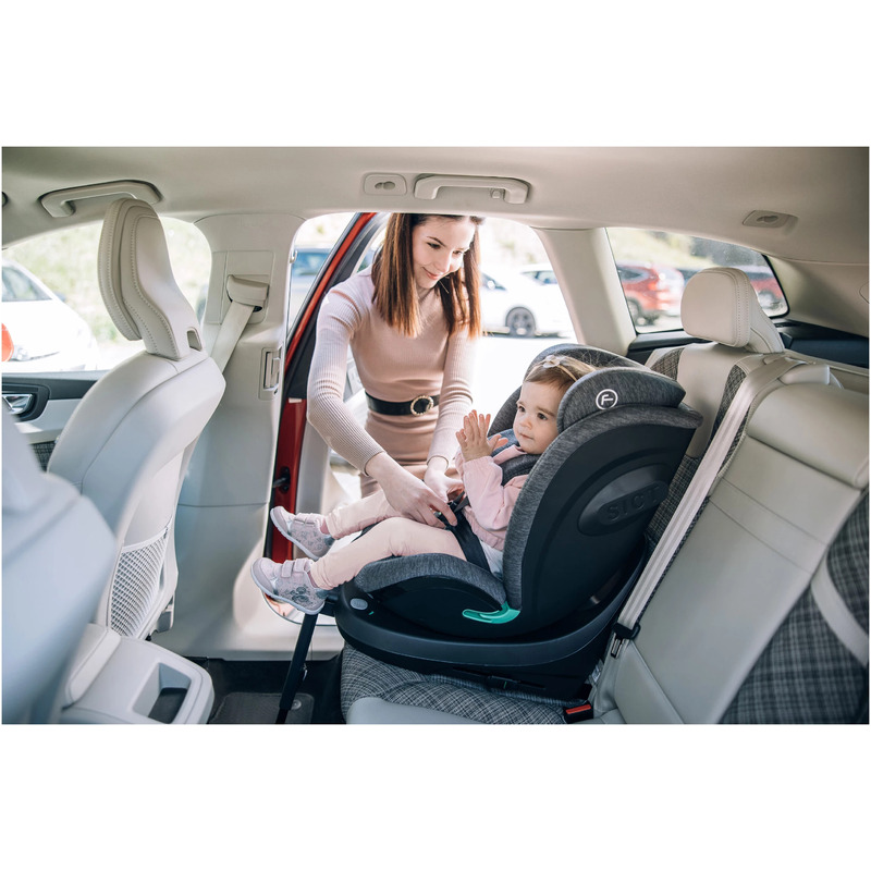 Scaun auto cu isofix FreeON Space rotire 360 grade i-Size 0-36 kg orange - 1