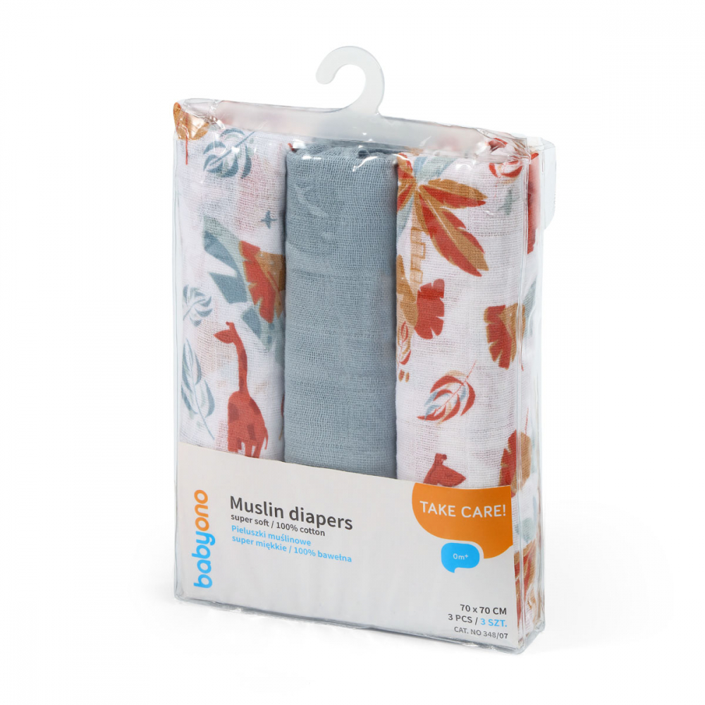 Scutece textile pentru bebelusi 3 buc BabyOno 07 - 8