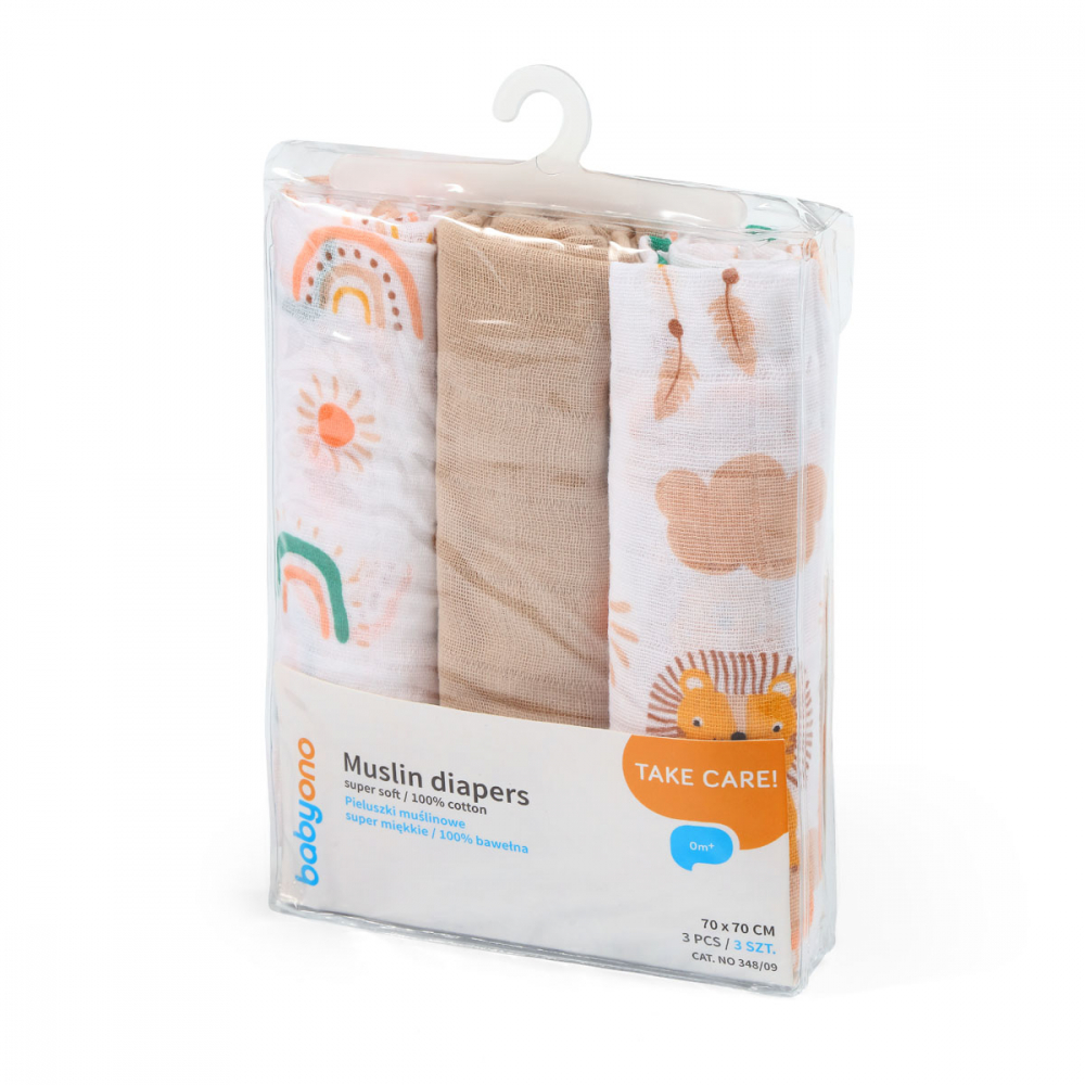 Scutece textile pentru bebelusi 3 buc BabyOno 08 - 7