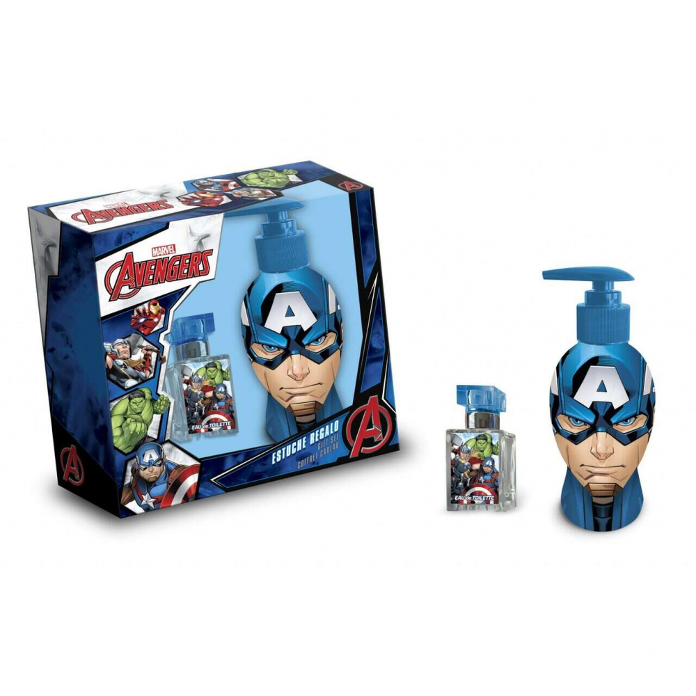 Set 20 ml apa de toaleta si 300 ml gel de dus Avengers