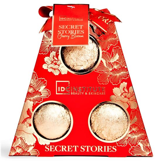 Set 3 bile de baie Secret Stories IDC Institute Cherry Blossom 300 g