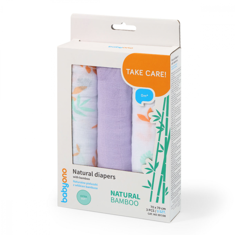 Poze Set 3 scutece din bumbac si bambus Baby Ono Bamboo 08 mov nichiduta.ro 