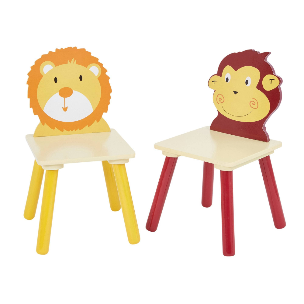 Set masuta cu 2 scaunele din lemn Ginger Home Animals - 4