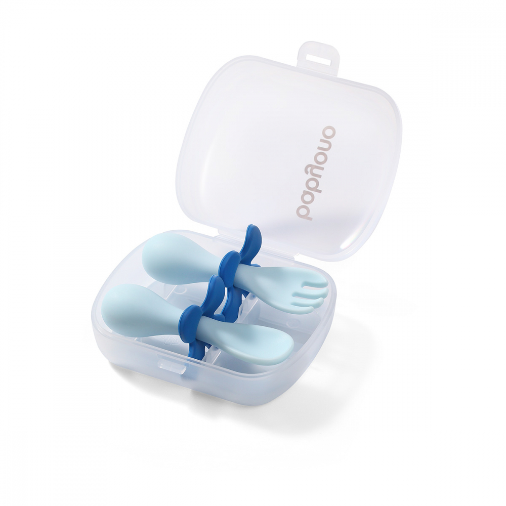 Set tacamuri Baby Ono ergonomice albastru - 4 | YEO