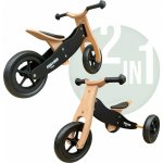 Bicicleta/tricicleta fara pedale Free2Move din lemn 2 in 1 Brown Black