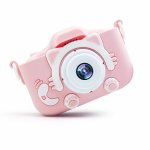 Camera foto digitala pentru copii Full HD + Jocuri Pink Kitten