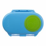 Caserola compartimentata Snackbox B.Box albastru cu verde