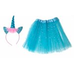 Costum pentru fetite Unicorn Blue 3-6 ani