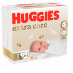 Pachet Scutece Huggies Extra Care 1 2-5 kg 168 buc