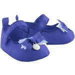 Pantofi albastri din material textil cu bareta 15