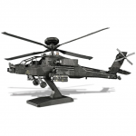 Puzzle 3D Piececool Elicopter AH-64 Apache metal 145 piese