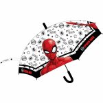Umbrela copii Eplusm Poe transparenta semiautomata Spider-Man diametru 74 cm