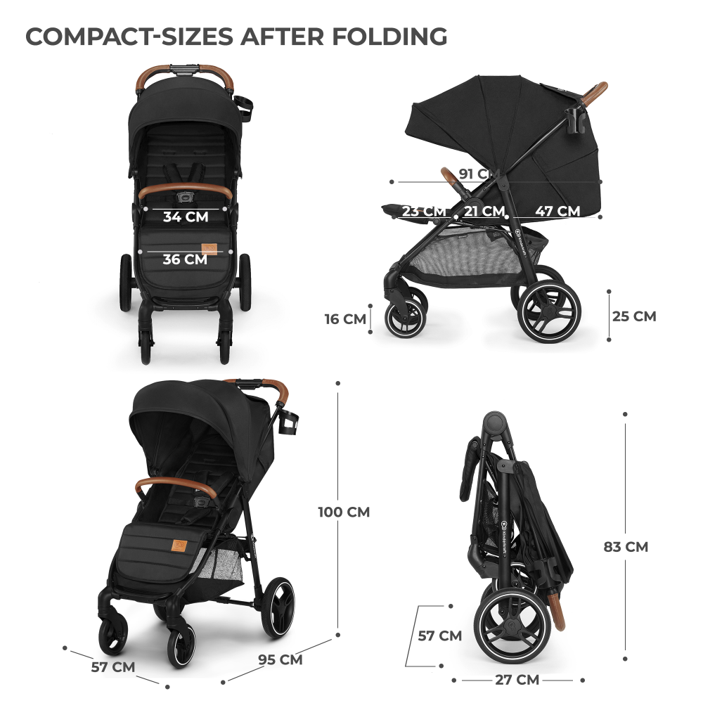 Carucior sport Kinderkraft Grande Plus black - 4