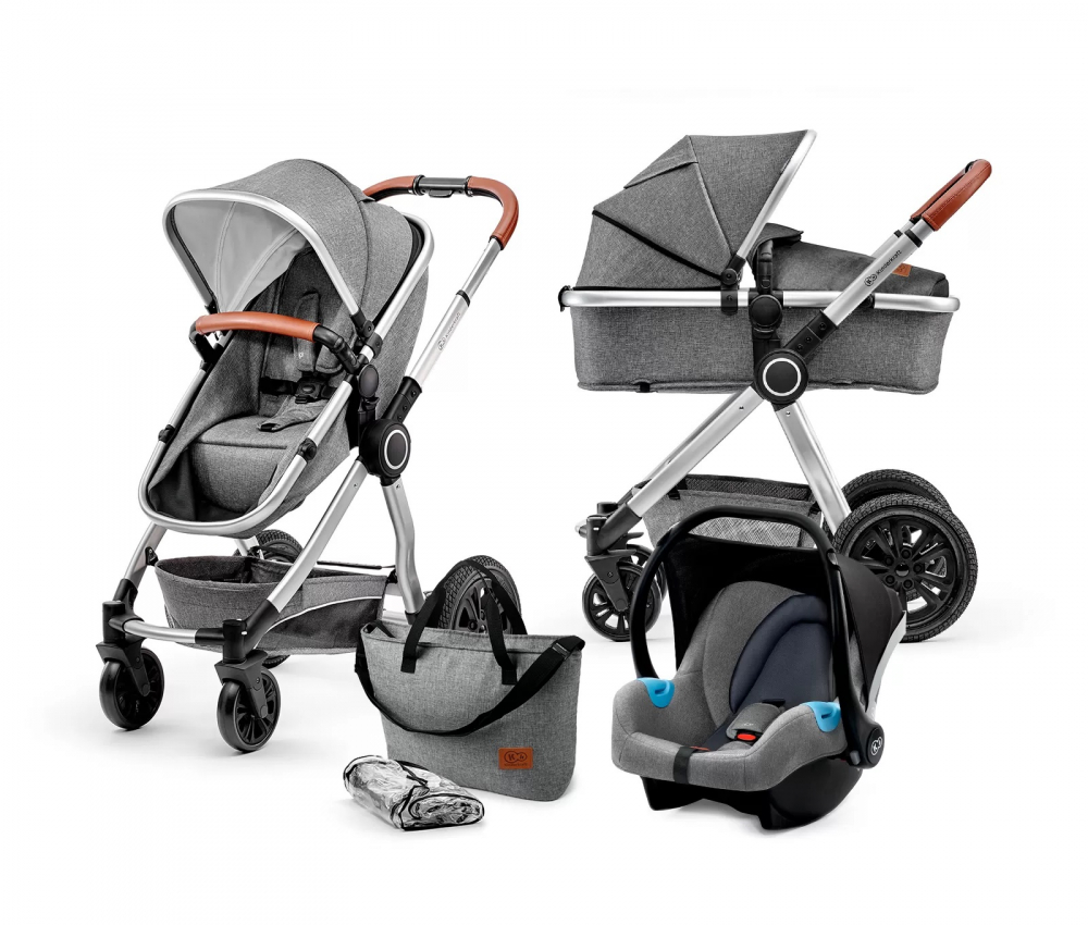 Carucior 3 in 1 Kinderkraft Veo grey