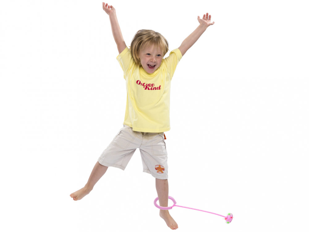 Coarda de sarit Hula Hoop cu lumini LED Pink