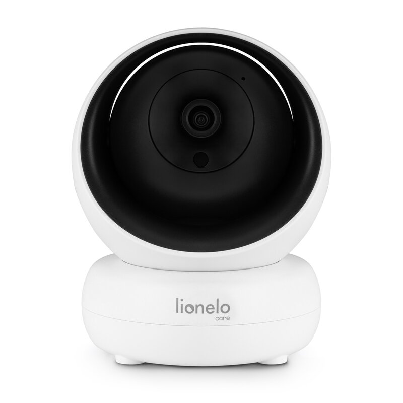 Videofon Babyline 8.3 Lionelo cu termometru si melodii rotire 360 grade alb