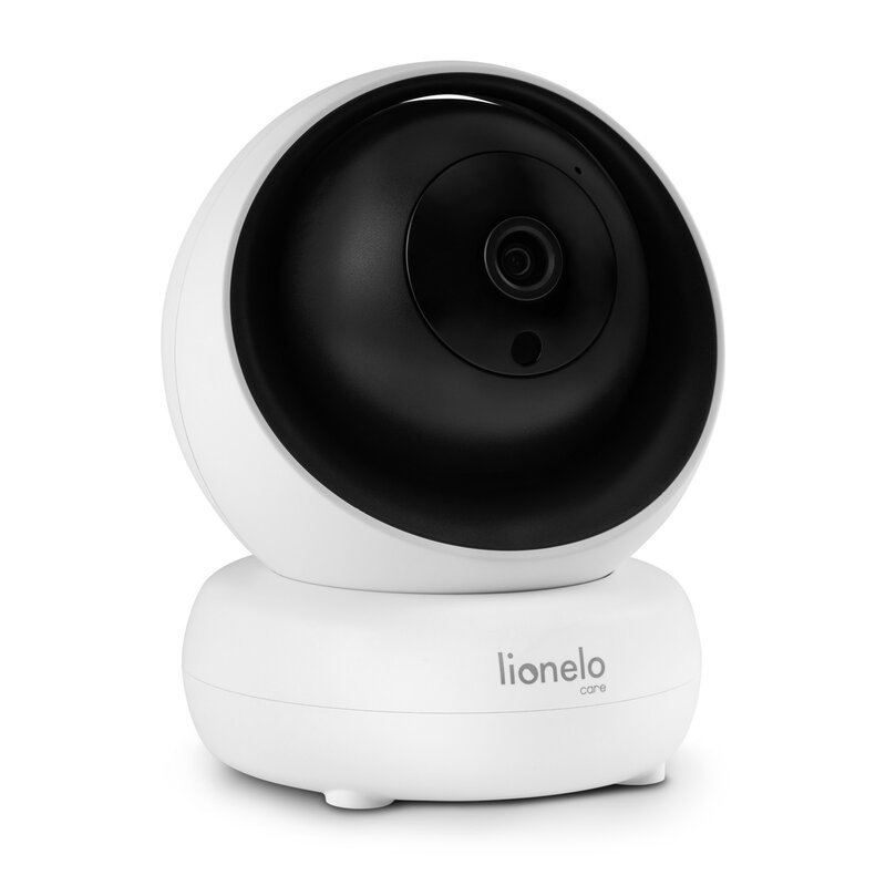 Videofon Babyline 8.3 Lionelo cu termometru si melodii rotire 360 grade alb - 1 | YEO