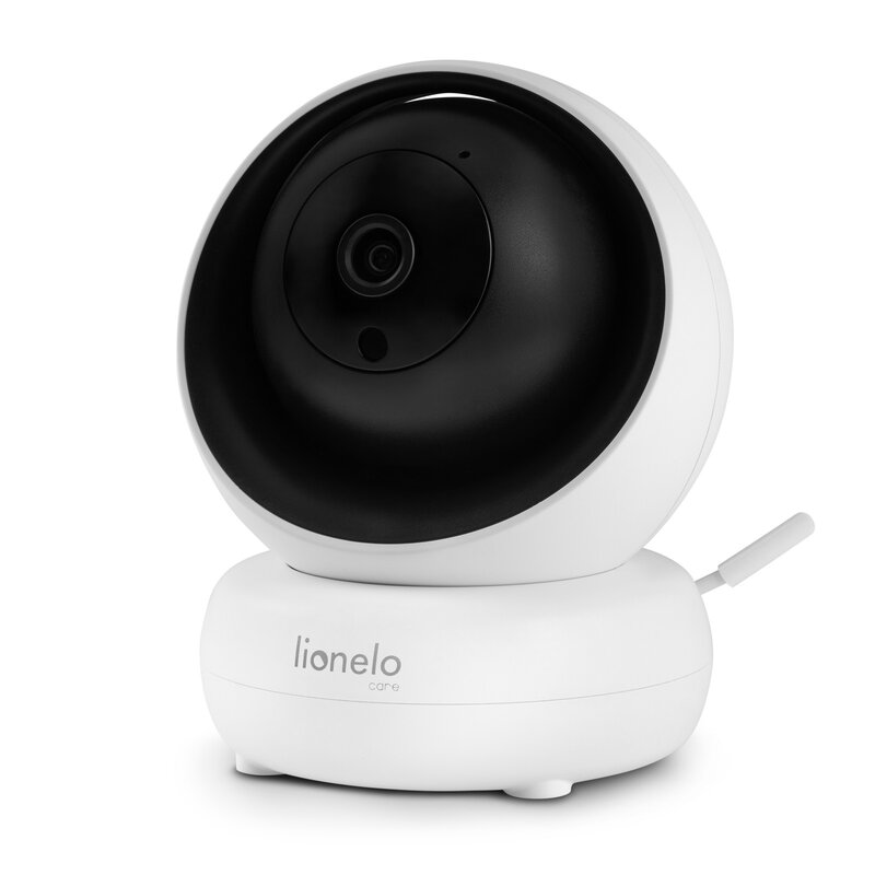 Videofon Babyline 8.3 Lionelo cu termometru si melodii rotire 360 grade alb - 2 | YEO