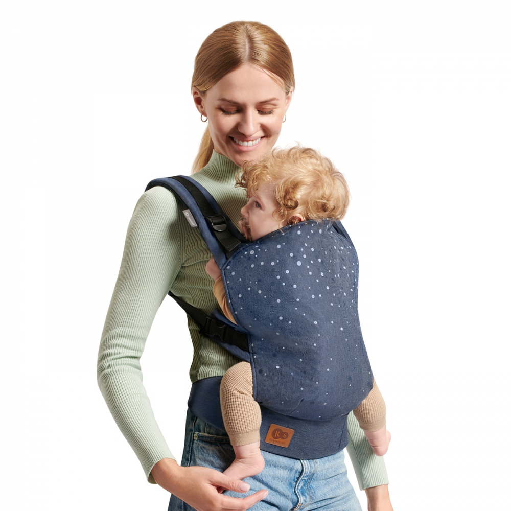 Marsupiu ergonomic Kinderkraft Nino pana la 20 kg confetti denim - 2 | YEO