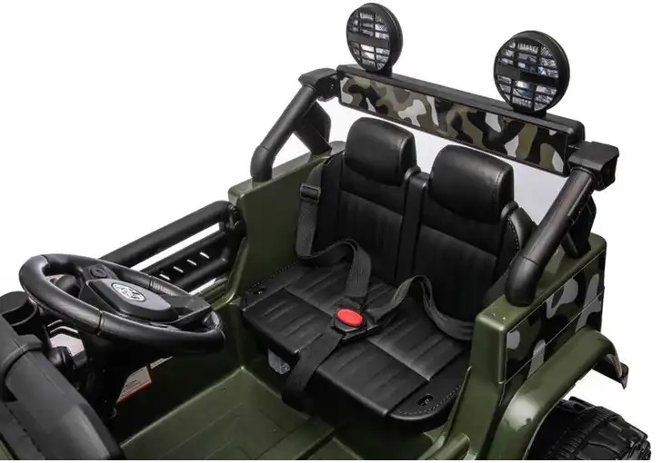 Masinuta electrica cu roti EVA si scaun din piele Toyota FJ Cruiser Army - 4