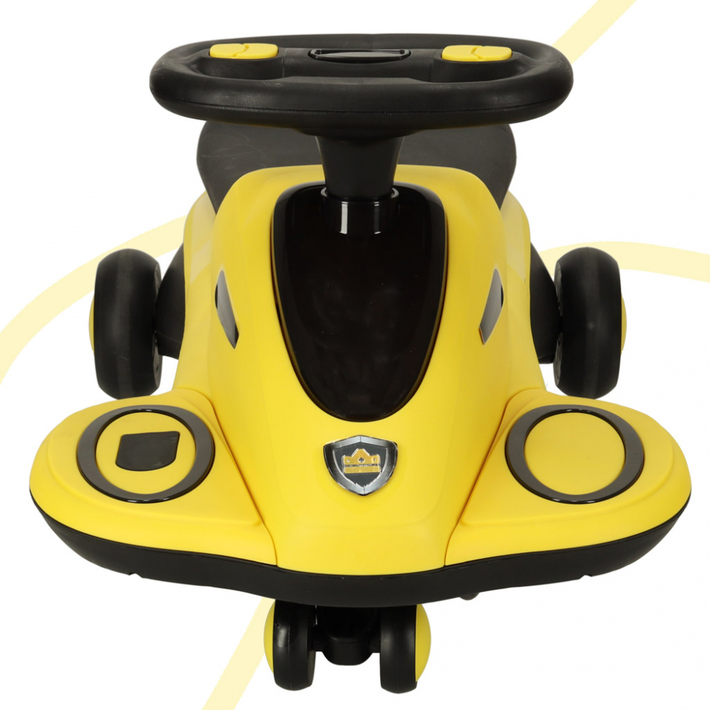 Masinuta fara pedale cu efecte sonore si luminoase LED 74 cm Yellow