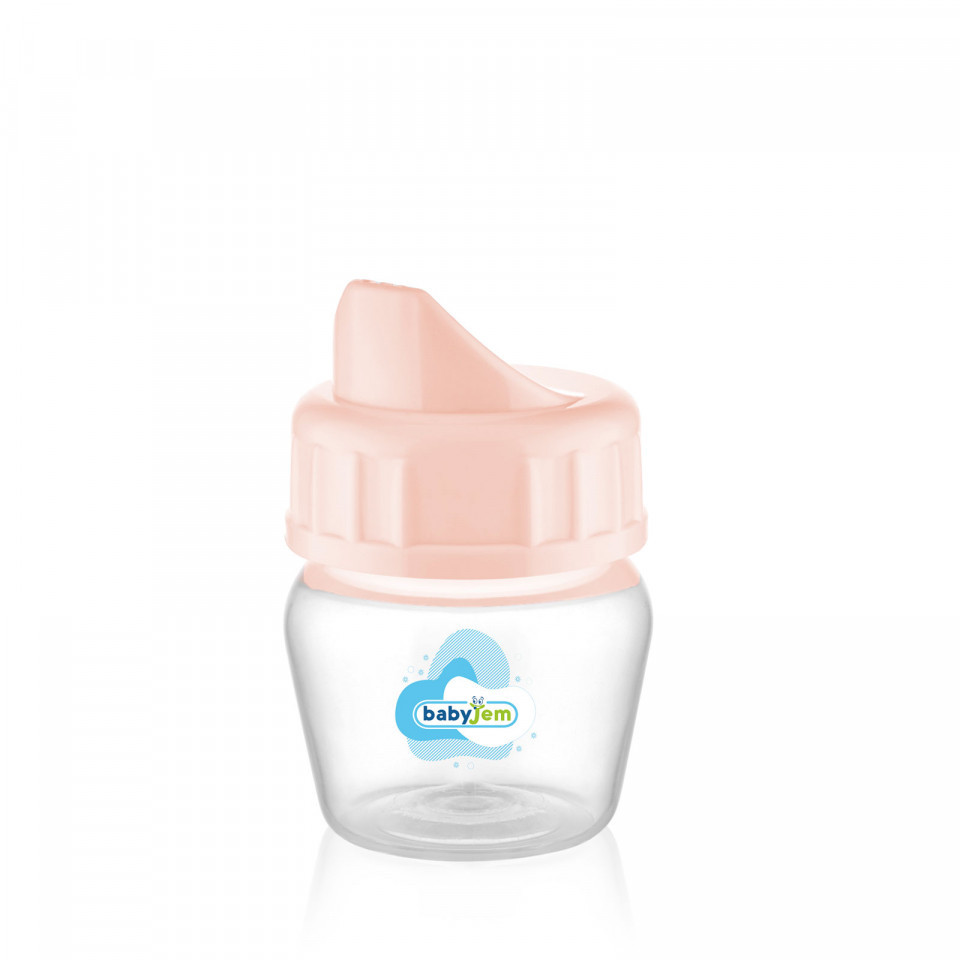 Cana si biberon din sticla BabyJem 30 ml somon - 1 | YEO