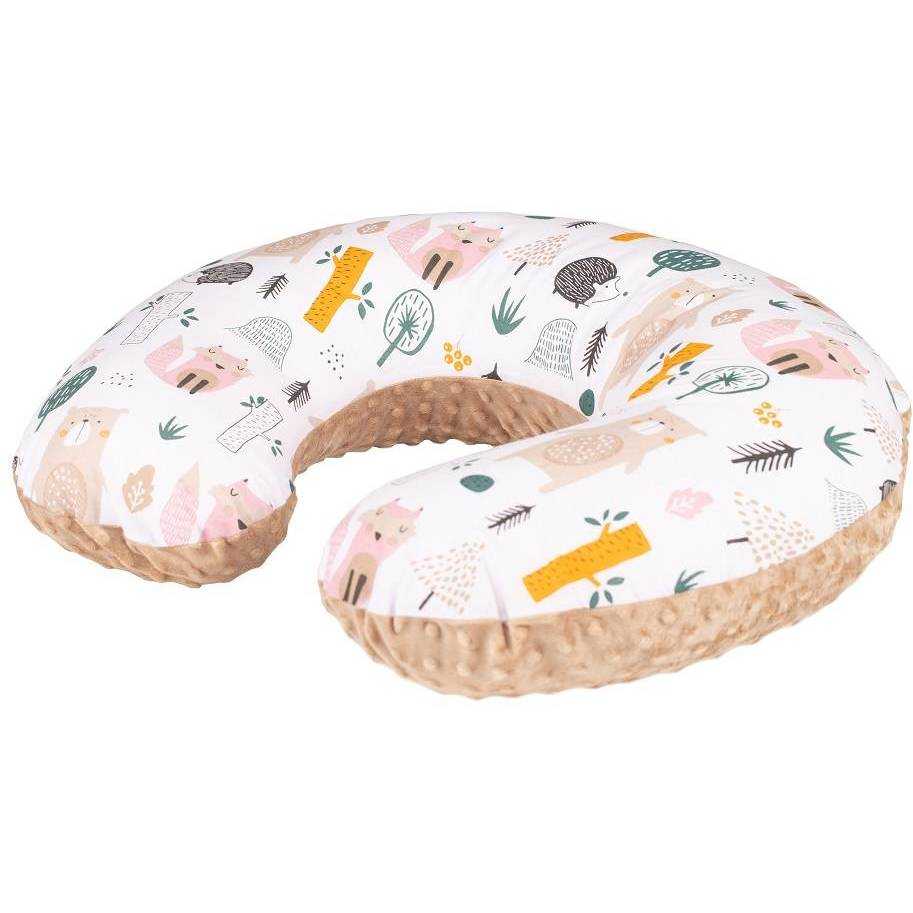 Perna de alaptat Infantilo Minky 140 cm padure maro deschis