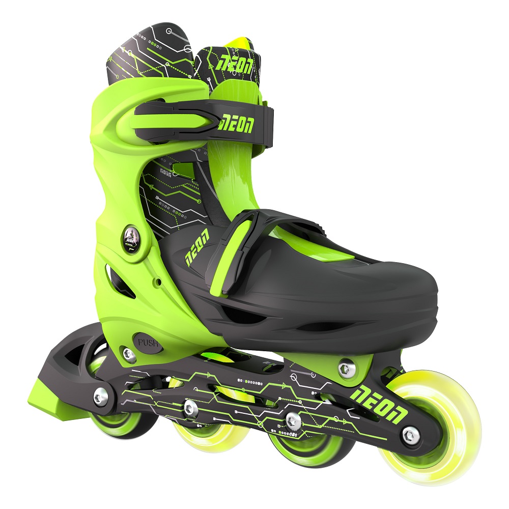 Role 2 in 1 Neon Combo Skates marime 30-33 Green - 1