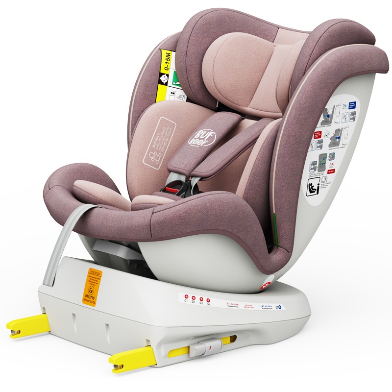 Scaun Auto Tweety Plus Deluxe Buf Boof i-size rotativ 360 cu Isofix 40-150 cm LightPurple - 1