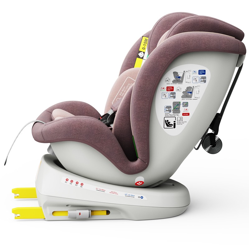 Scaun Auto Tweety Plus Deluxe Buf Boof i-size rotativ 360 cu Isofix 40-150 cm LightPurple - 5