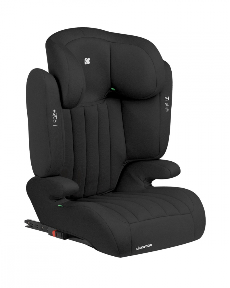 Scaun auto cu isofix KikkaBoo 100-150cm i-Raise i-SIZE Black