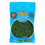 Set 2000 margele Hama mini in pungulita verde padure pastel
