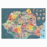 Puzzle educativ Agerino Sa descoperim Romania