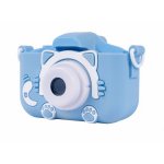 Camera foto digitala pentru copii Full HD + Jocuri Blue Kitten