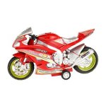 Motocicleta de curse Toi-Toys cu lumini si sunete 30 cm rosu