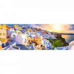 Puzzle panorama Trefl Apus in Santorini 1000 piese